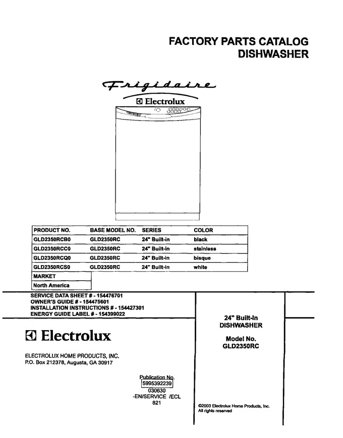 Diagram for GLD2350RCS0