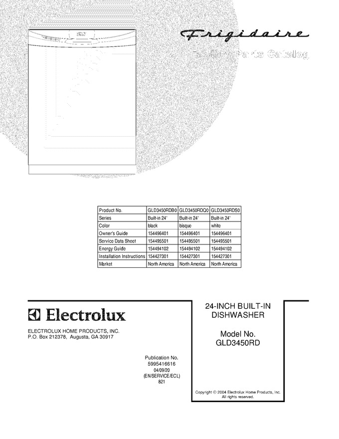 Diagram for GLD3450RDB0