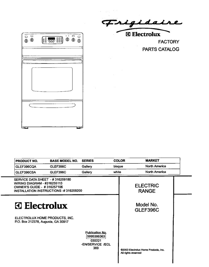 Diagram for GLEF396CQA