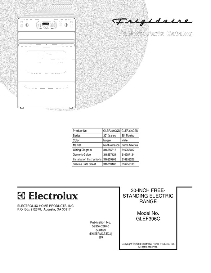 Diagram for GLEF396CSD