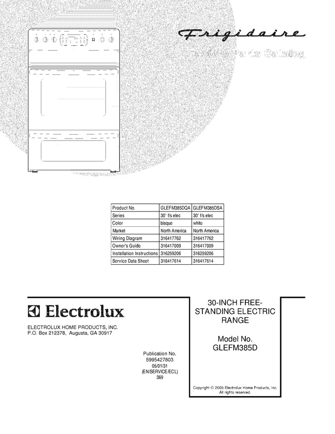Diagram for GLEFM385DQA