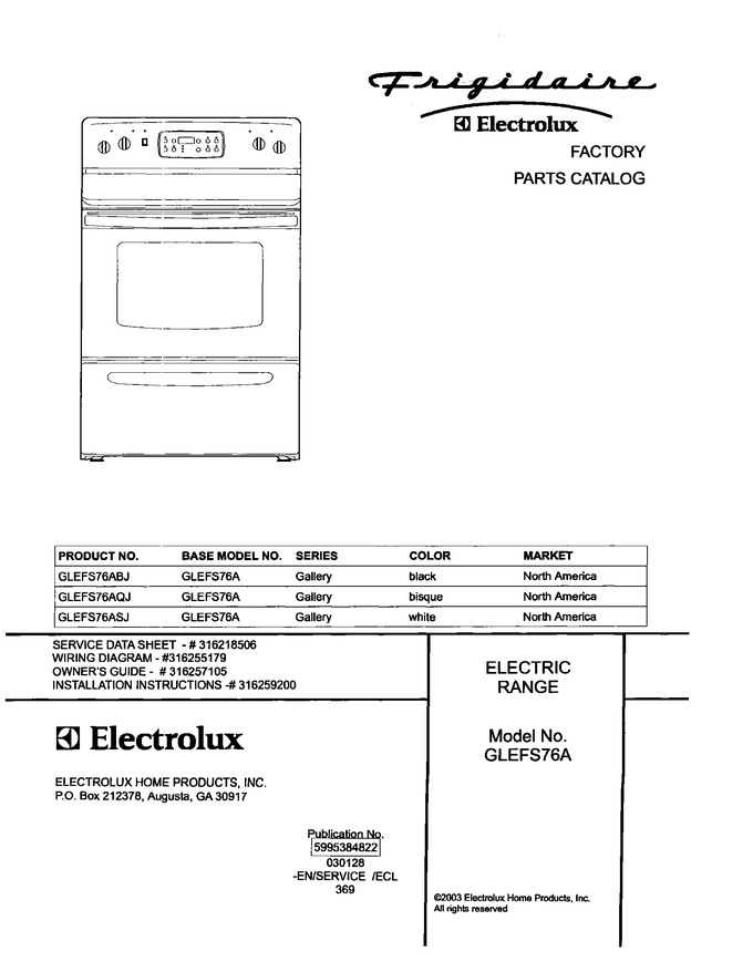 Diagram for GLEFS76AQJ