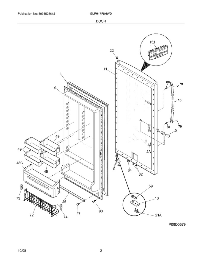 Diagram for GLFH17F8HWD