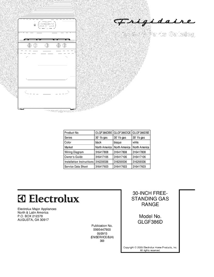 Diagram for GLGF386DSE