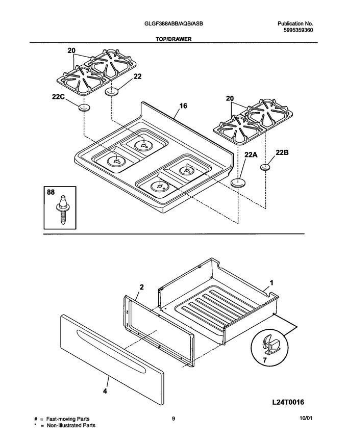 Diagram for GLGF388ASB