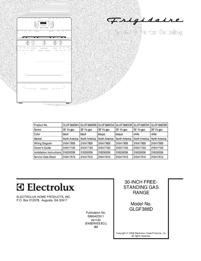 Diagram for GLGF388DSB
