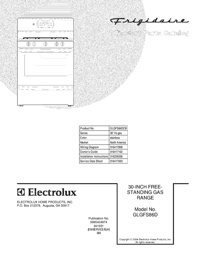 Diagram for GLGFS86DCB