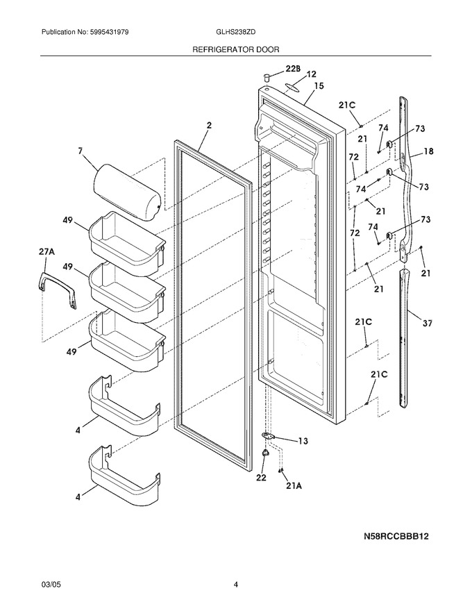 Diagram for GLHS238ZDW8