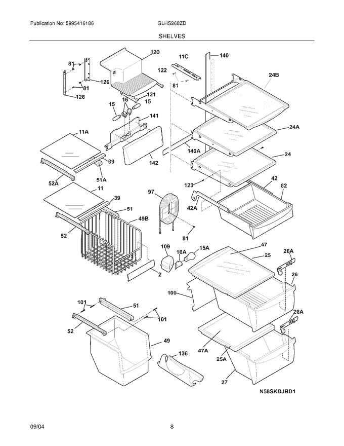 Diagram for GLHS268ZDW2