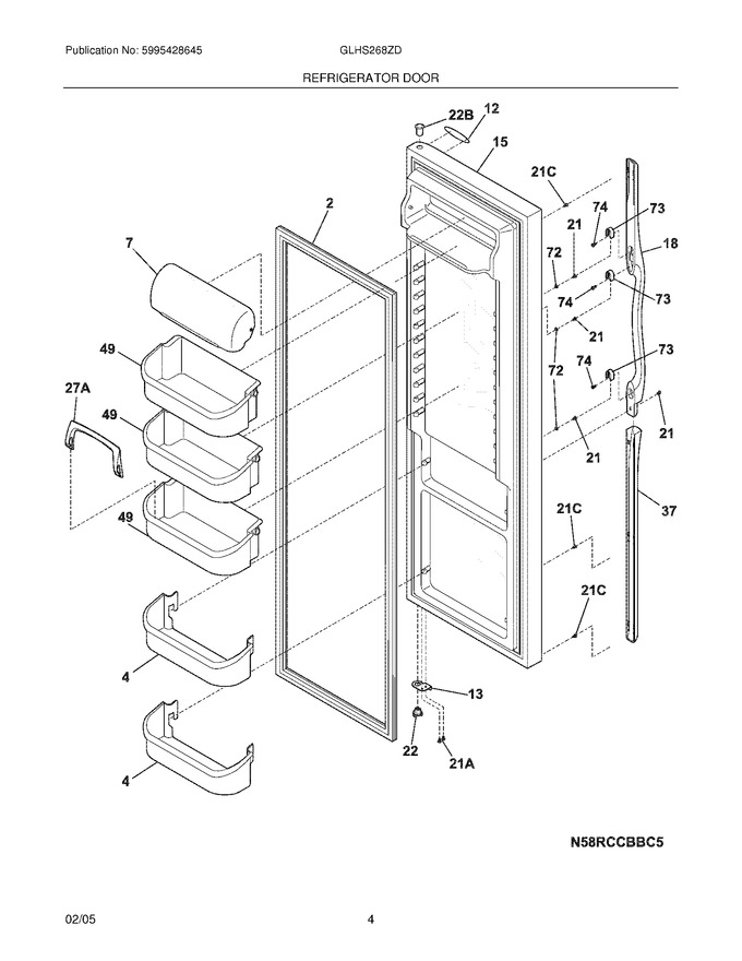 Diagram for GLHS268ZDS7