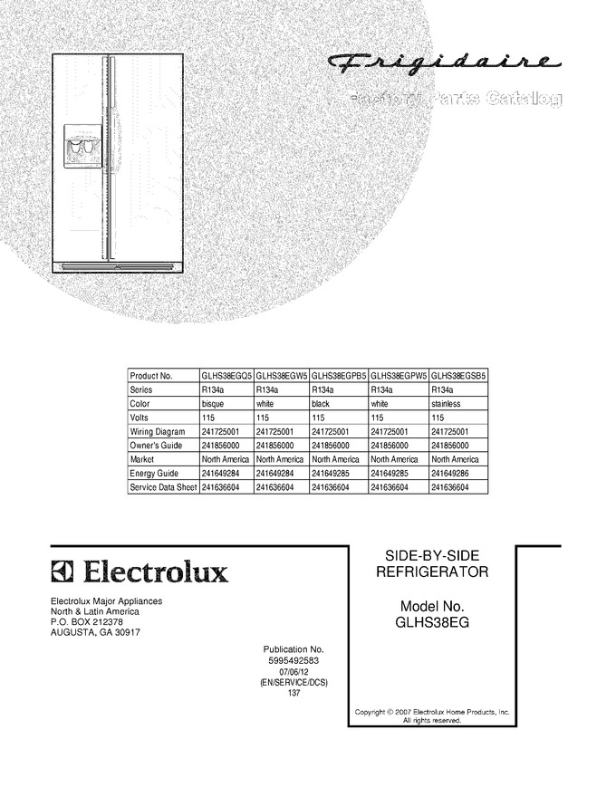 Diagram for GLHS38EGW5