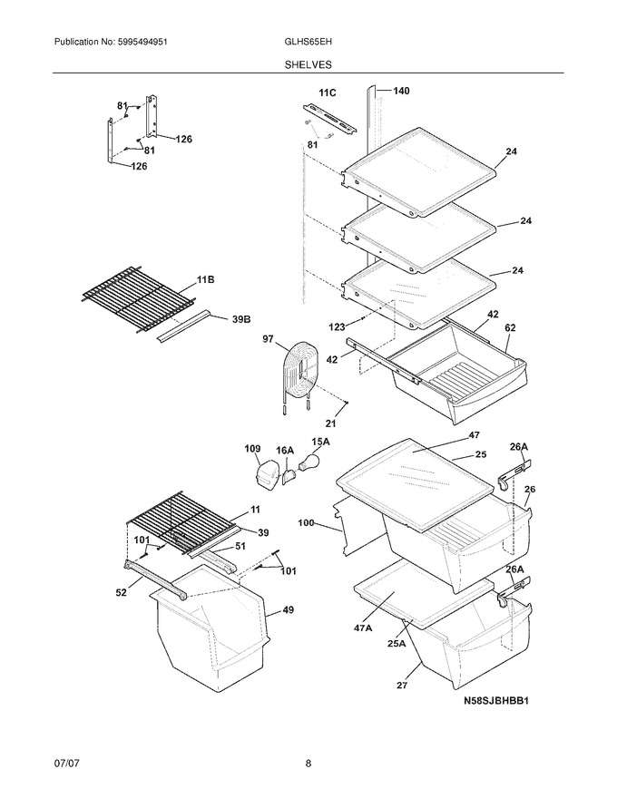 Diagram for GLHS65EHW4