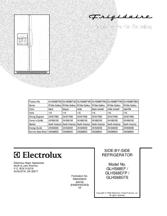 Diagram for GLHS68EFSB0