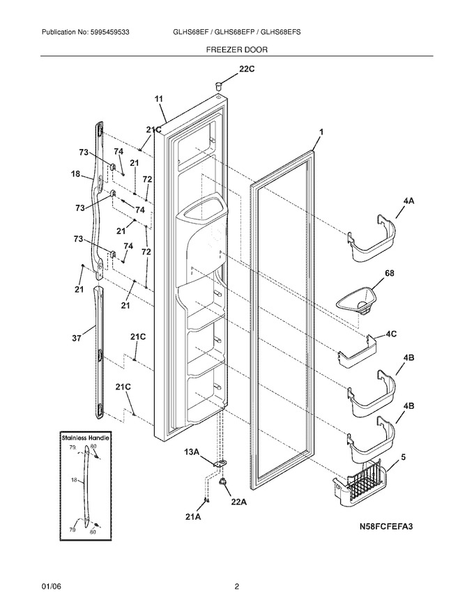 Diagram for GLHS68EFW0