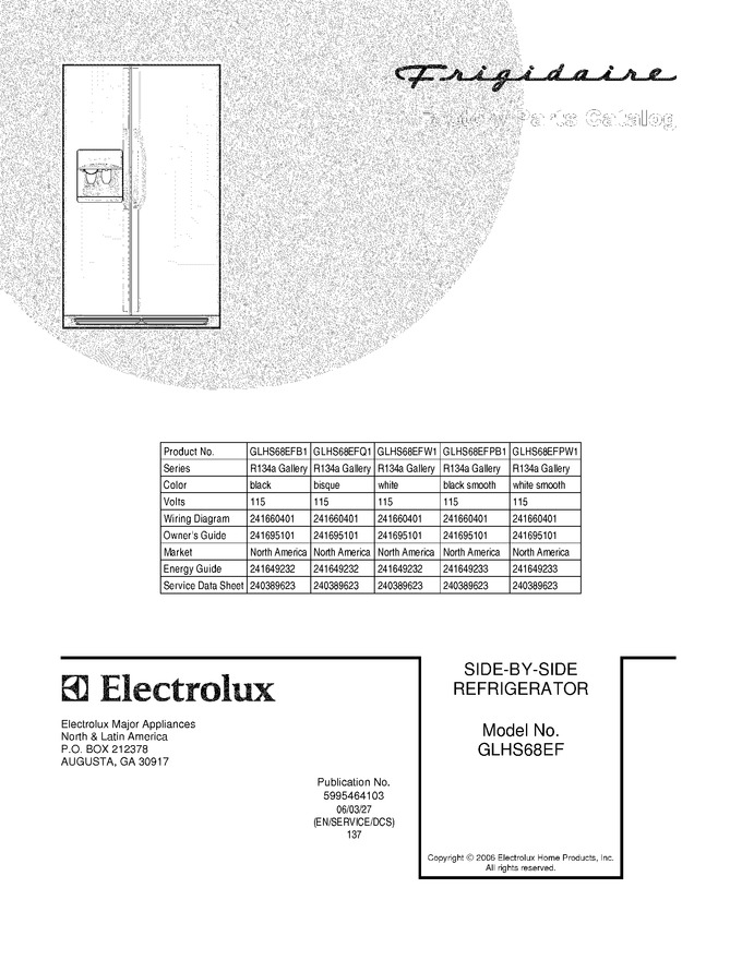 Diagram for GLHS68EFW1