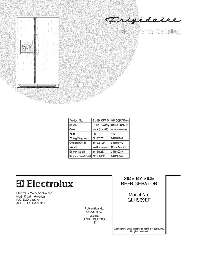 Diagram for GLHS69EFPB0