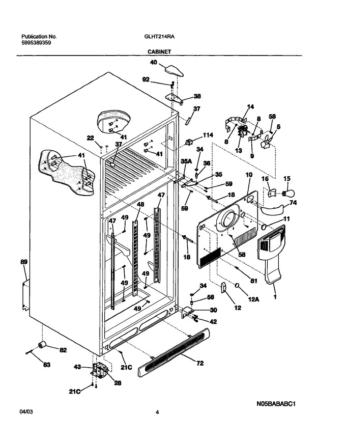 Diagram for GLHT214RAQ4