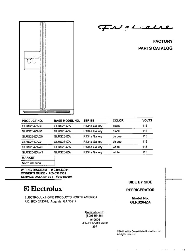 Diagram for GLRS264ZAW1
