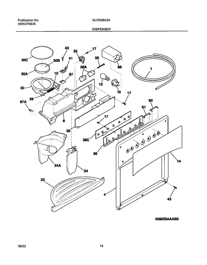 Diagram for GLRS264ZAW5
