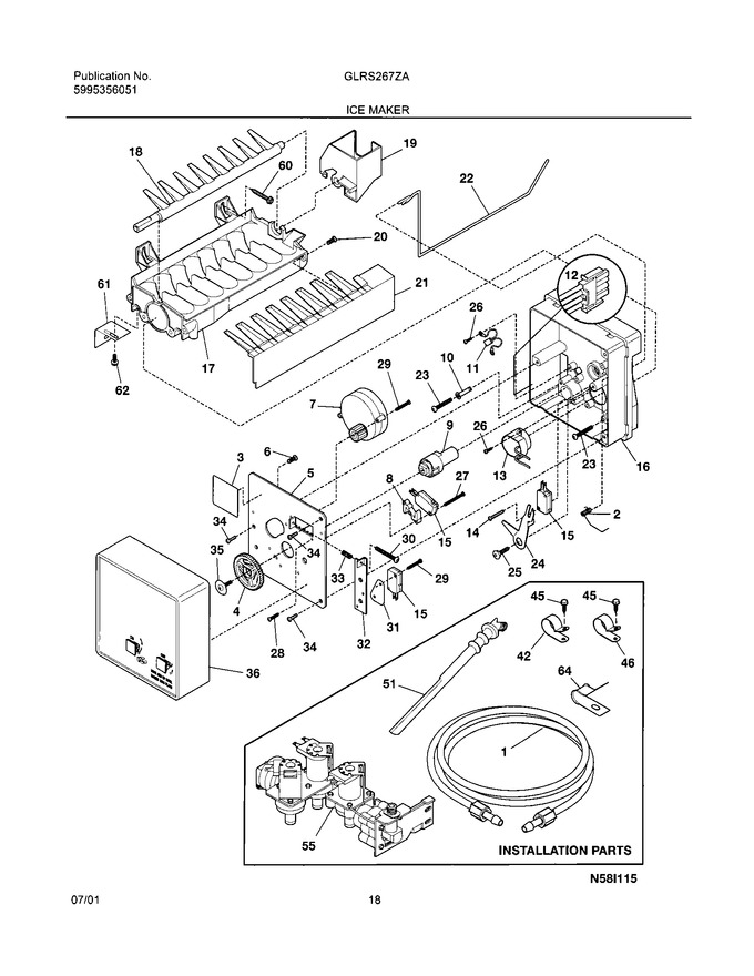 Diagram for GLRS267ZAW1