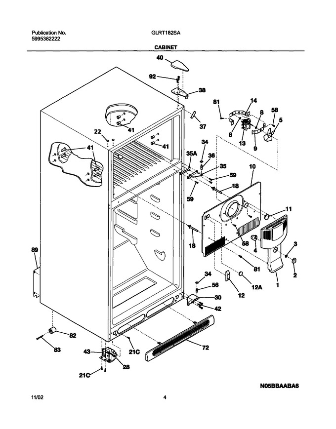 Diagram for GLRT182SAW4
