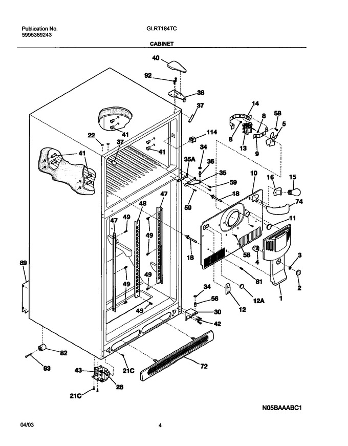 Diagram for GLRT184TCQ0