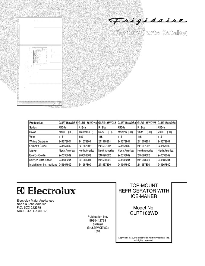 Diagram for GLRT188WDK8