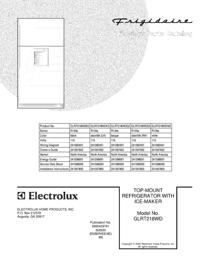 Diagram for GLRT218WDS3