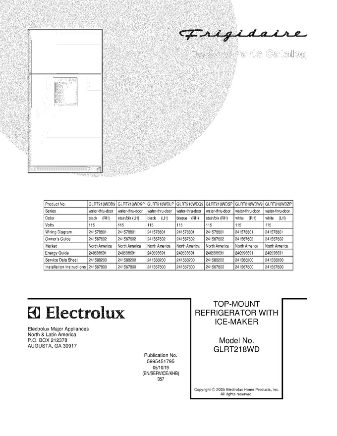 Diagram for GLRT218WDZP