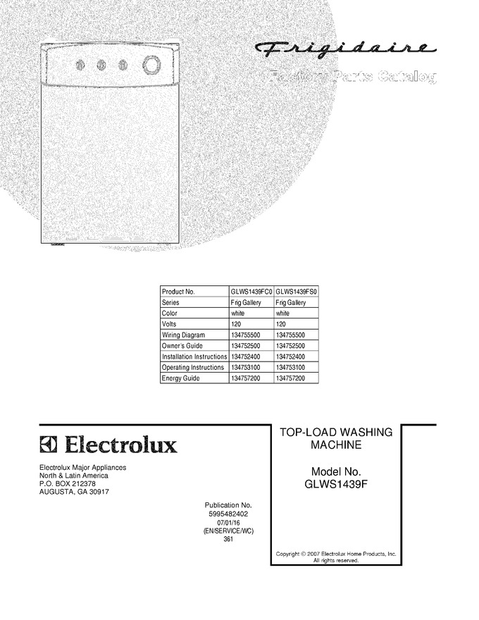 Diagram for GLWS1439FS0
