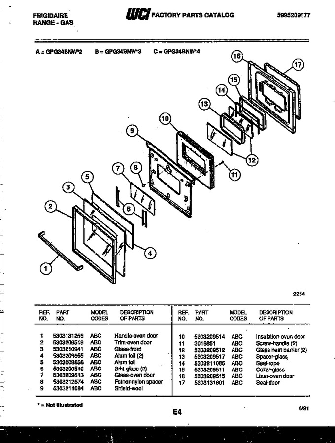 Diagram for GPG34BNW4