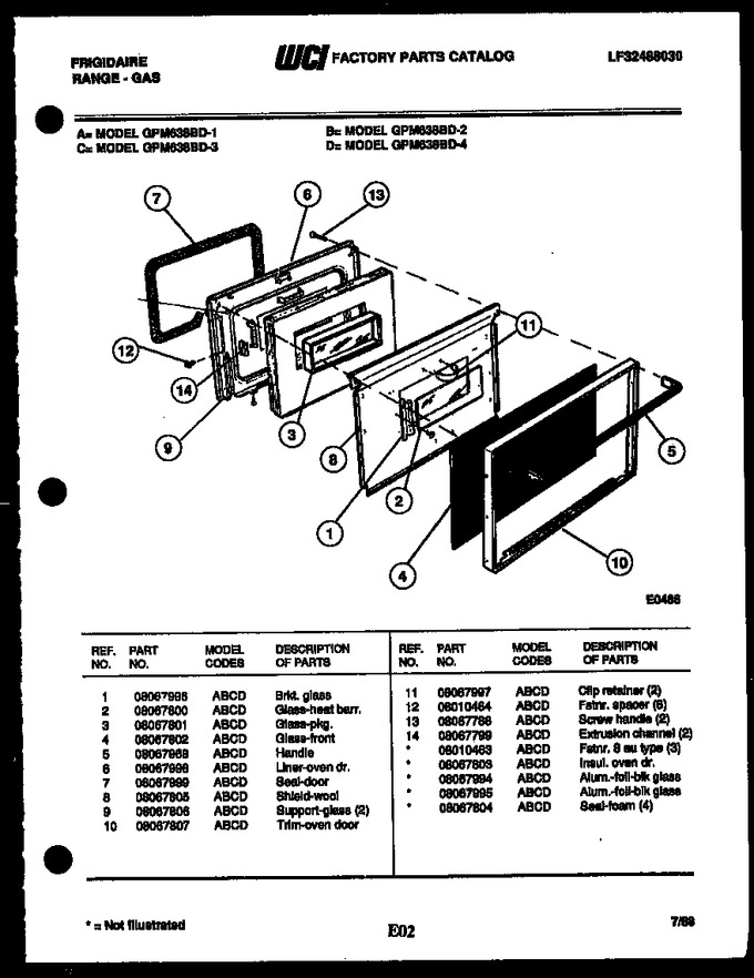 Diagram for GPM638BDW4
