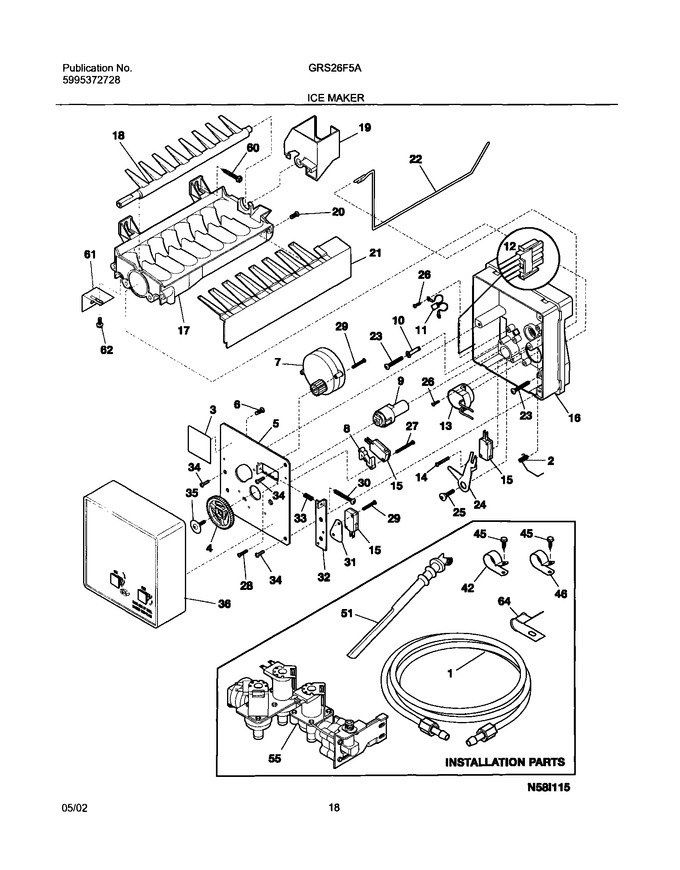 Diagram for GRS26F5AW4