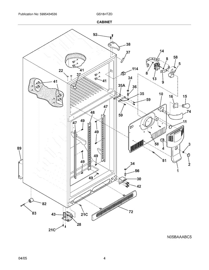 Diagram for GS18HTZDW4