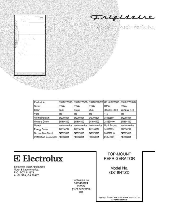 Diagram for GS18HTZDBD