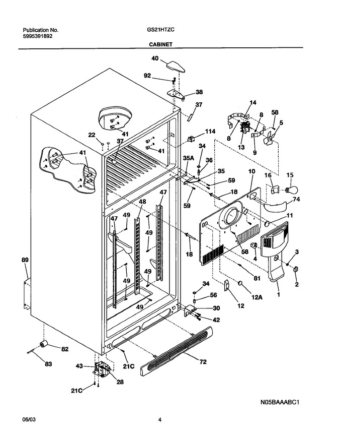 Diagram for GS21HTZCB0