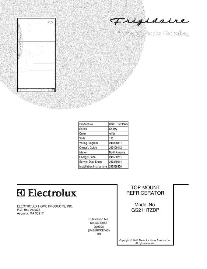 Diagram for GS21HTZDPW5