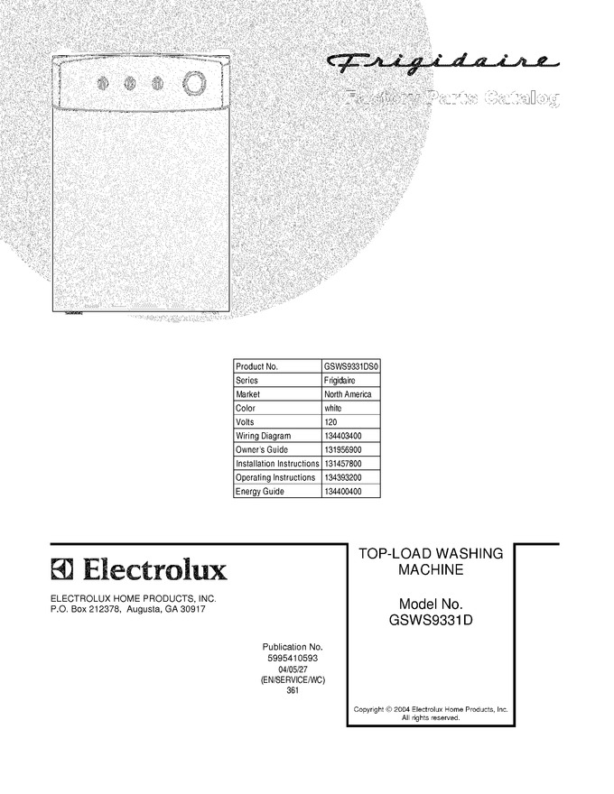 Diagram for GSWS9331DS0