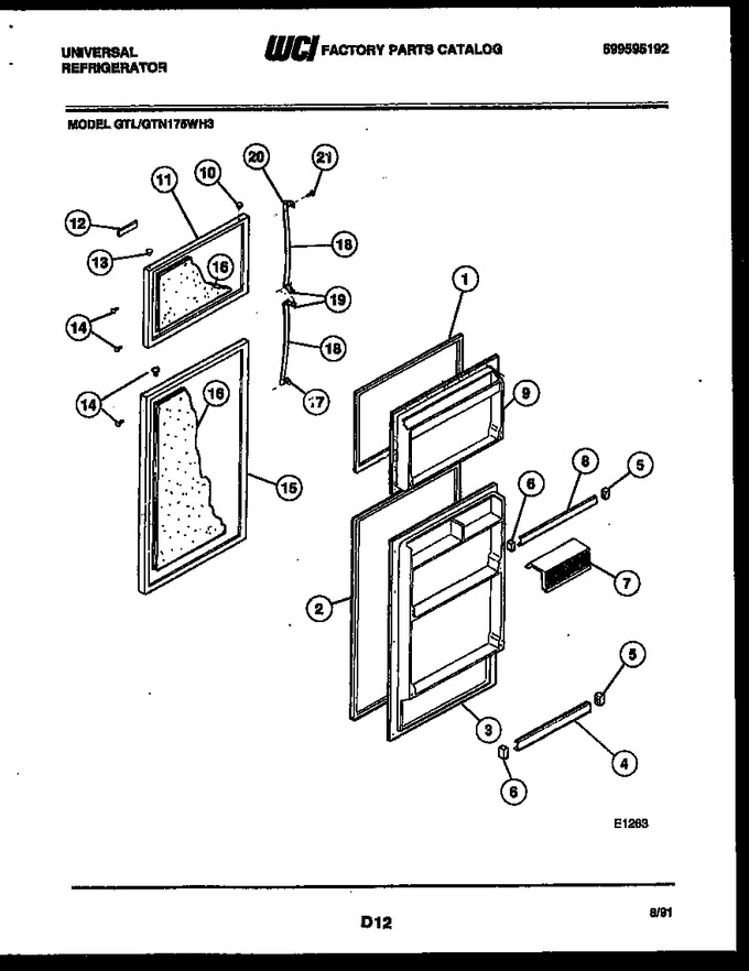 Diagram for GTN175WH3-57