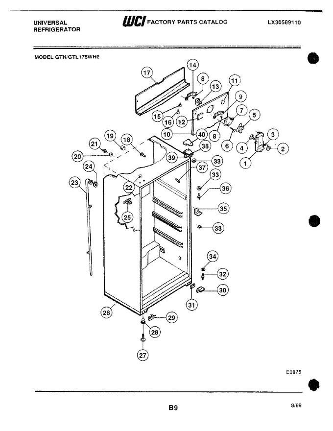 Diagram for GTL175WH0