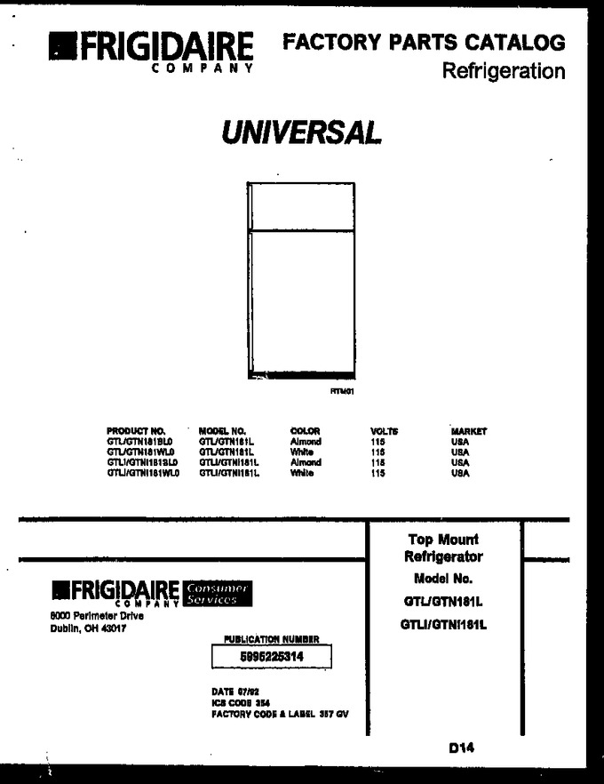 Diagram for GTL181WL0