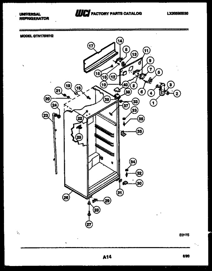 Diagram for GTN175WHD2
