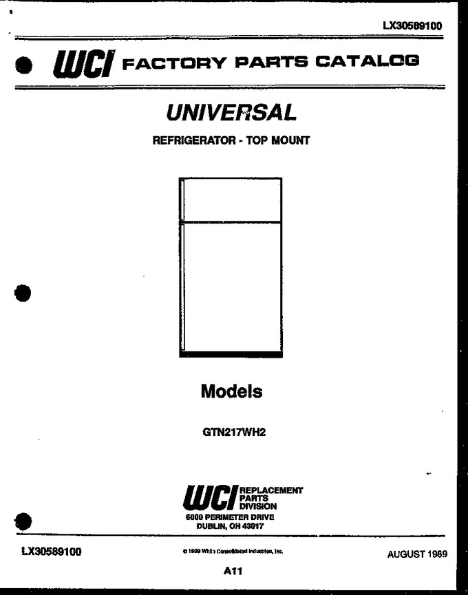 Diagram for GTN217WHH2