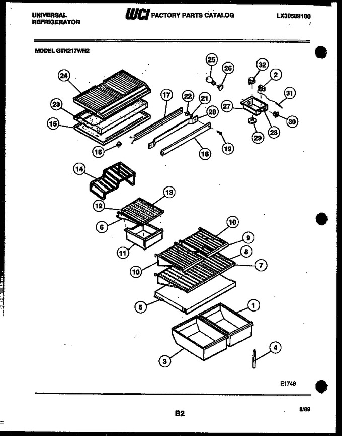 Diagram for GTN217WHH2