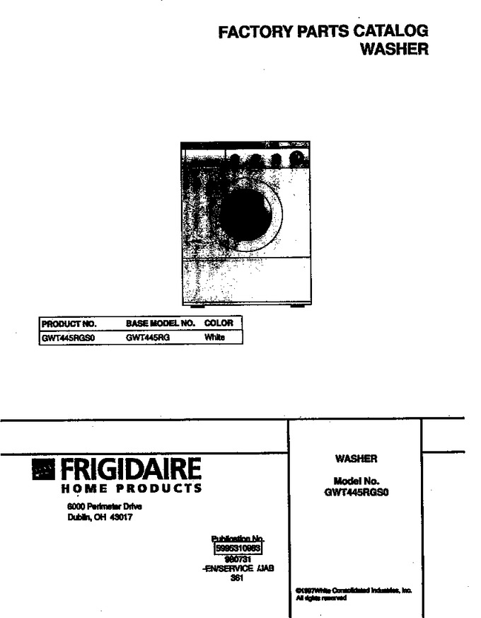 Diagram for GWT445RGS0