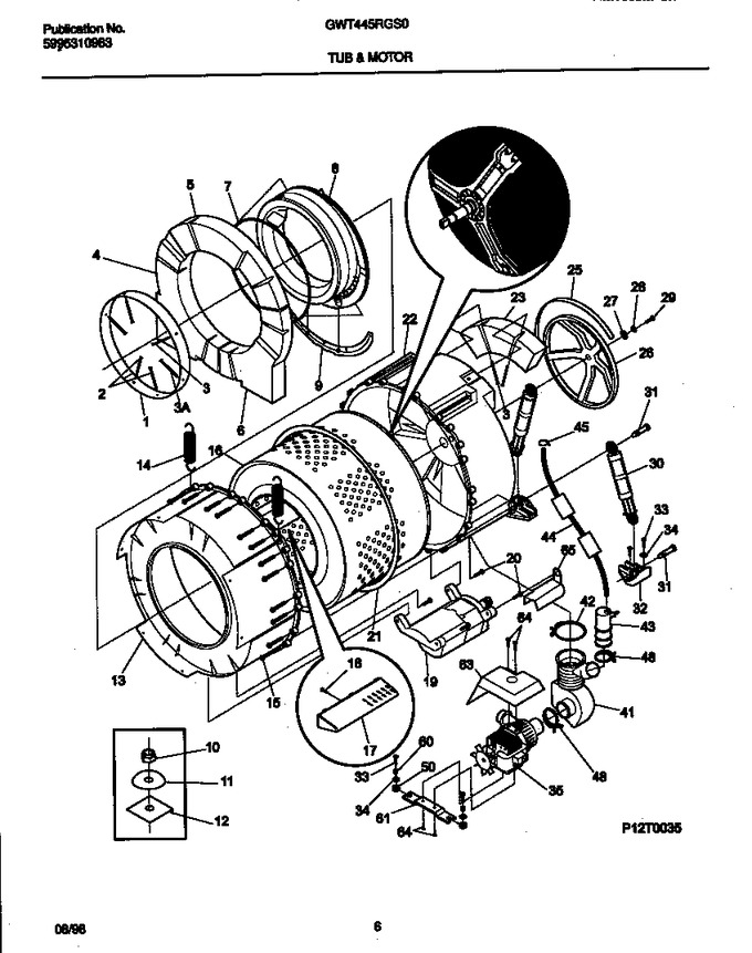 Diagram for GWT445RGS0