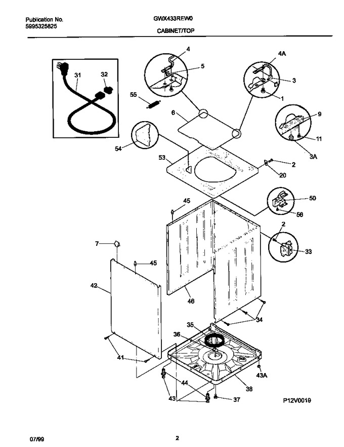 Diagram for GWX433REW0
