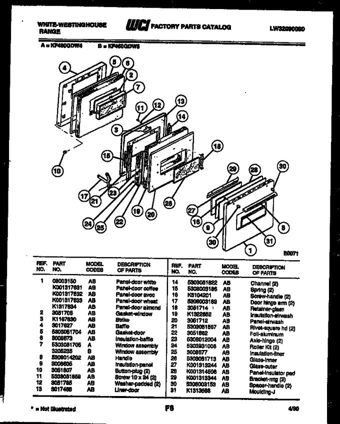 Diagram for KF460GDW4