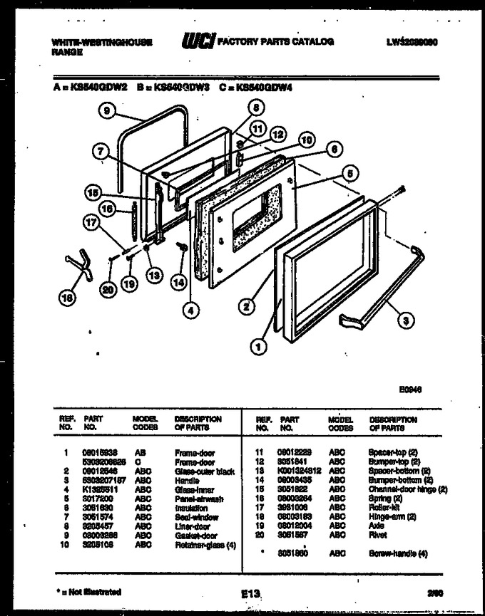 Diagram for KS540GDW2