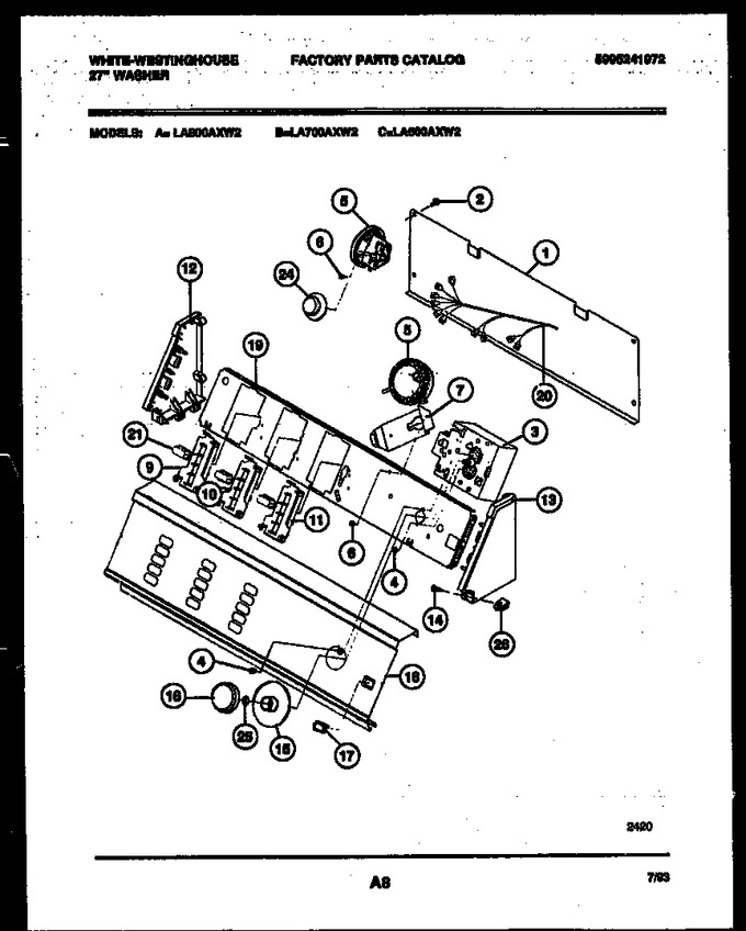 Diagram for LA700AXW2